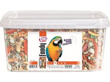 LOLO BASIC kompl.krmivo pro velké papoušky 3L/1,5kg kyblík