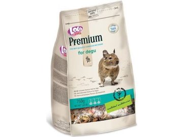 LOLO PREMIUM krmivo pro osmáky degu 750 g sáček