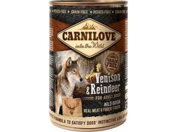 Carnilove WM konz. Venison + Reindeer Grain Free 400 g