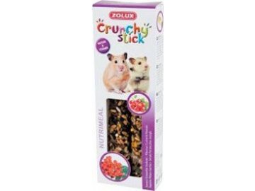 Pochoutka CRUNCHY STICK rybíz/jeřabina pro křečkyZolux