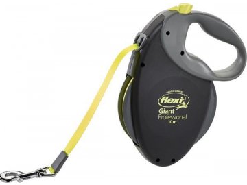 Vodítko FLEXI Giant Professional L 10m/50kg Pásek Neon