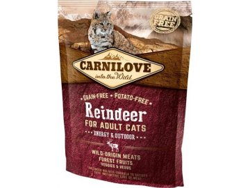 Carnilove Cat Reindeer for Adult Energy & Outdoor 400g