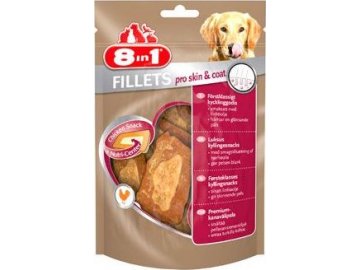 Pochoutka 8in1 Fillets pro skin&coat S 80g