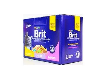 Brit Premium Cat kapsa FP Poultry&Fish 1200g (12x100g)