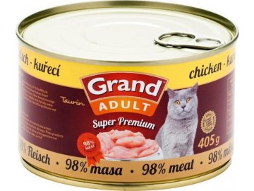 GRAND konz.  Superpremium kočka kuřecí 405g