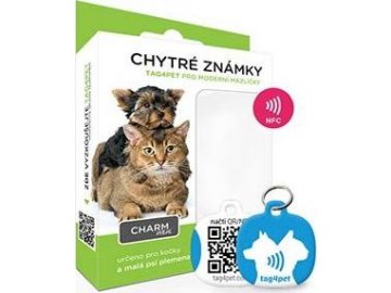 tag4pet Charm mini chytrá známka modrá 1ks