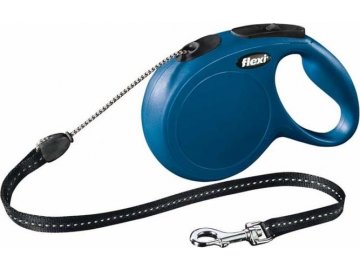 Flexi New Classic M šňůra 8 m, max. 20kg - modrá