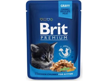 Brit Premium Cat kaps. - Chicken Chunks for Kitten 100 g