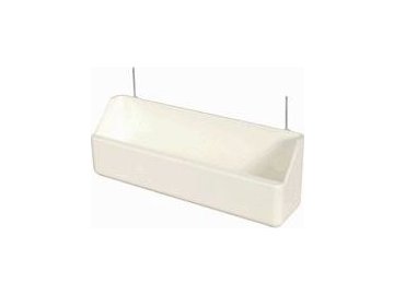 Krmítko pro ptáky do klece plastové bílé 20cm Zolux