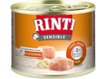 Rinti Sensible dog konz. - kuře + rýže 185 g