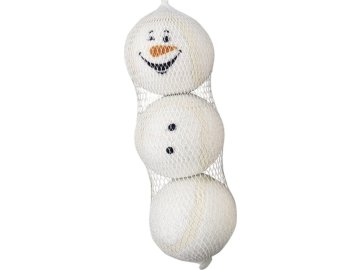 Nobby Vánoční tenisové míčky sněhulák 3ks 4,5 cm