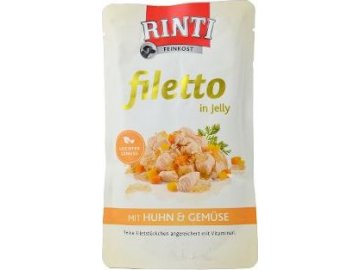 Rinti Dog Filetto kapsa kuře+zelenina v želé 125g