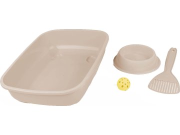 WC kočka Welcome kitten set modrý