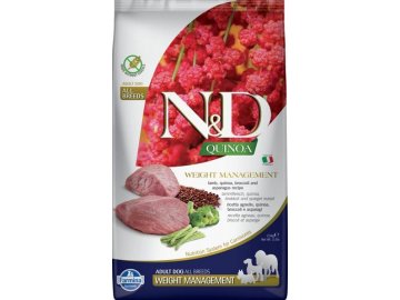 N&D GF Quinoa DOG Weight Mngmnt Lamb & Broccoli 2,5kg