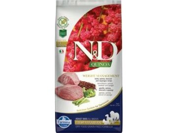 N&D GF Quinoa DOG Weight Mngmnt Lamb & Broccoli 7kg