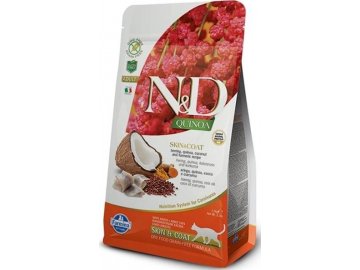 N&D GF Quinoa CAT Skin&Coat Herring & Coconut 1,5kg
