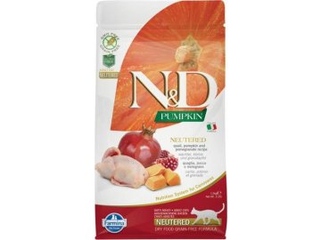 N&D GF Pumpkin CAT NEUTERED Quail & Pomegranate 1,5kg