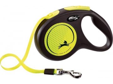 Vodítko FLEXI Neon M 5m/25kg Pásek NEW