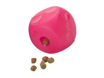 Hračka pes BUSTER Soft Mini Cube purpurová 10cm