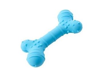 Hračka pes BUSTER Flex Bone, modrá 16cm