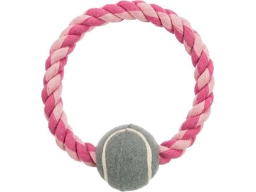 Bavlněný kruh s tenisovým míčem 6 cm / 18 cm