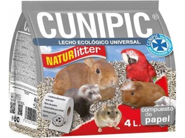 Podestýlka hlod. Naturlitter paper Cunipic 4 l