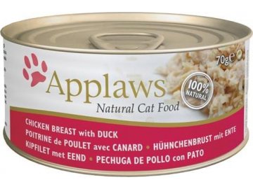 Applaws Cat konz. kuřecí prsa a kachna 70 g