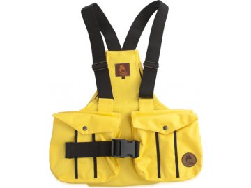 Firedog Dummy vesta Trainer s plastovou sponou žlutá