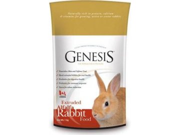 GENESIS RABBIT FOOD ALFALFA 1kg granulované k.pro králíky