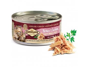 Carnilove White konz Mus Meat Turkey&Salmon Kitten100g