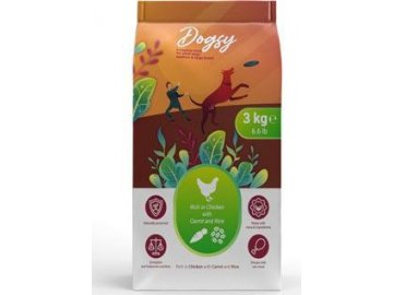 Kraftia DOGSY Adult M/L Chicken & Carrot & Rice 3kg