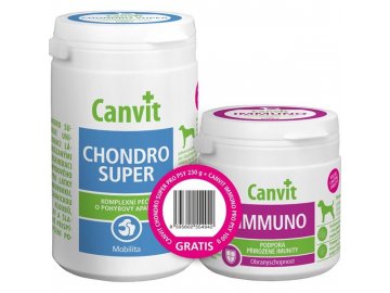 Canvit Chondro Super 230g+Canvit Imunno pro psy 100g