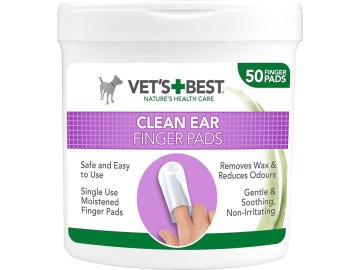 Vet's Best "ČISTÉ UŠI" - vlhčené ubrousky na čištění uší 50ks