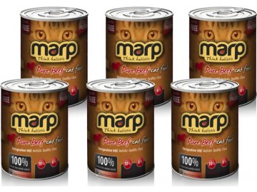 Marp Pure Beef CAT Can Food multipack 6x400g