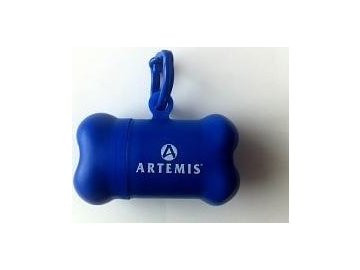 Zásobník na sáčky kost Artemis modrá