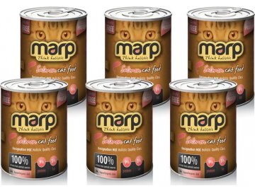 Marp Pure Salmon CAT Can Food 370g - 6ks multipack