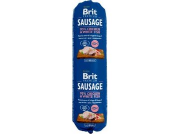 Brit salám Sausage Chicken & White Fish 800 g