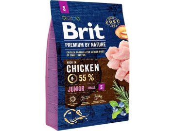 Brit Premium Dog by Nature Junior S 3kg