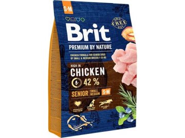 Brit Premium Dog by Nature Senior S+M 3kg