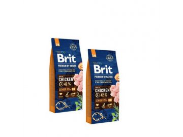 Brit Premium dog by Nature Senior S+M 2x15kg