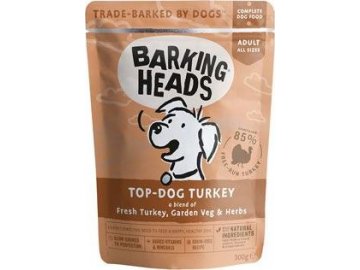 BARKING HEADS Top Dog Turkey kapsička 300g