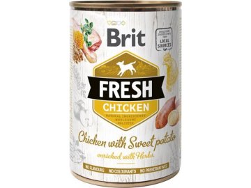 Brit Dog Fresh konz Chicken with Sweet Potato 400g