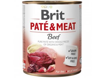 Brit Dog konz Paté & Meat Beef 800g