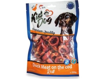 KIDDOG kachní masíčko na tresčí rolce 250 g