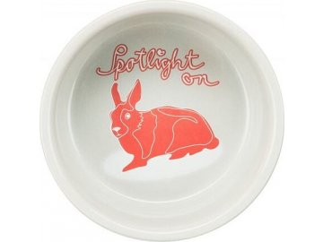 Keramická miska s puntíky, pro králíky, 250ml/11cm