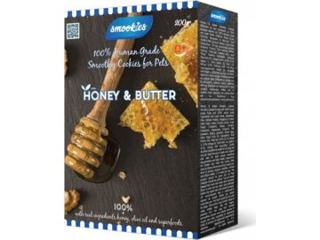 SMOOKIES Premium HONEY -  medové sušenky 100% human grade, 200g