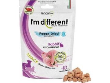 I´M DIFFERENT SNACK králík - mrazem sušený pamlsek, 40 g