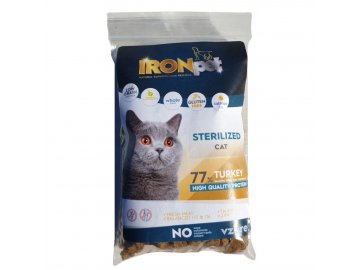 Vzorek IRONpet Cat Sterilized Turkey (Krůta) 70 g