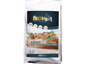 IRONpet Dog Adult Large & Giant Turkey (Krocan) 12 kg