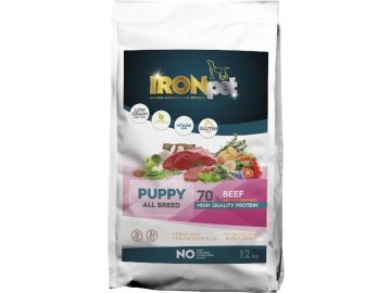 IRONpet Dog Puppy All Breed Beef (Hovězí) 12 kg